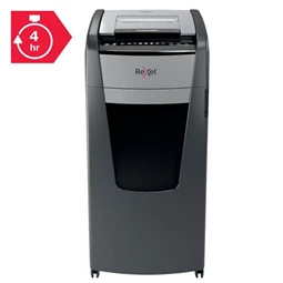 Iratmegsemmisítő, konfetti, 750 lap, REXEL, Optimum AutoFeed+ 750X, biztonsági fokozat: P-4, 140 lieres tartály