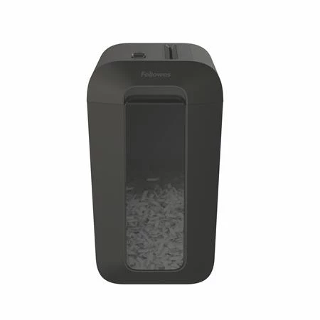 Iratmegsemmisítő, konfetti, 9 lap, FELLOWES Powershred LX65, biztonsági fokozat: P-4, 14 lieres tartály
