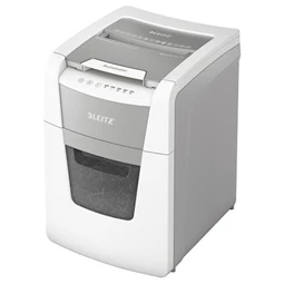 Iratmegsemmisítő, mikrokonfetti, 100 lap, LEITZ IQ AutoFeed SmallOffice 100 P5 Pro, biztonsági fokozat: P-5, 34 l