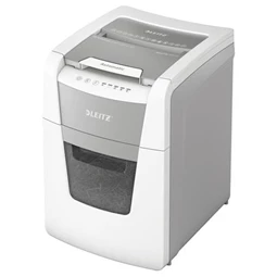 Iratmegsemmisítő, mikrokonfetti, 100 lap, LEITZ IQ AutoFeed SmallOffice 100 P5 Pro, biztonsági fokozat: P-5, 34 l