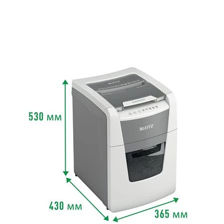 Iratmegsemmisítő, mikrokonfetti, 100 lap, LEITZ IQ AutoFeed SmallOffice 100 P5 Pro, biztonsági fokozat: P-5, 34 l
