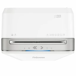 Iratmegsemmisítő, mikrokonfetti, 11 lap, FELLOWES Powershred LX201, biztonsági fokozat: P-5, 22 lieres tartály