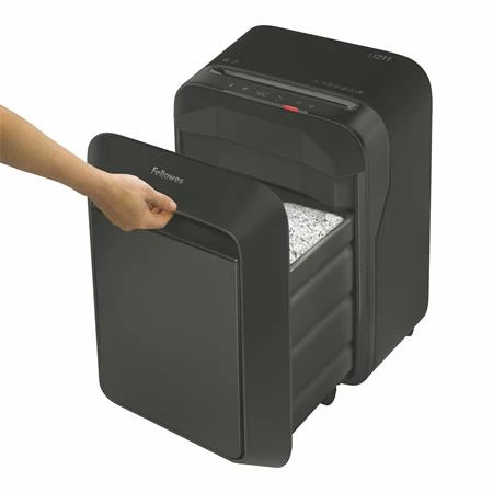 Iratmegsemmisítő, mikrokonfetti, 14 lap FELLOWES "Powershred LX211",  fekete