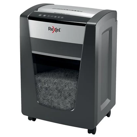 Iratmegsemmisítő, mikrokonfetti, 15 lap, REXEL Momentum M515, biztonsági fokozat: P-5, 30 lieres tartály