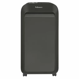 Iratmegsemmisítő, mikrokonfetti, 18 lap, FELLOWES Powershred LX221, fekete, biztonsági fokozat: P-5, 30 literes tartály