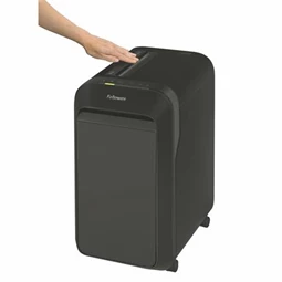 Iratmegsemmisítő, mikrokonfetti, 18 lap, FELLOWES Powershred LX221, fekete, biztonsági fokozat: P-5, 30 literes tartály