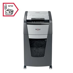 Iratmegsemmisítő, mikrokonfetti, 225 lap, REXEL, Optimum AutoFeed+ 225M, biztonsági fokozat: P-5, 60 literes tartály