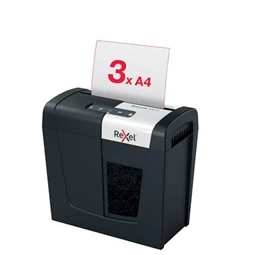 Iratmegsemmisítő, mikrokonfetti, 3 lap, REXEL, Secure MC3, biztonsági fokozat: P-5, 10 literes tartály