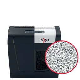 Iratmegsemmisítő, mikrokonfetti, 3 lap, REXEL, Secure MC3, biztonsági fokozat: P-5, 10 literes tartály