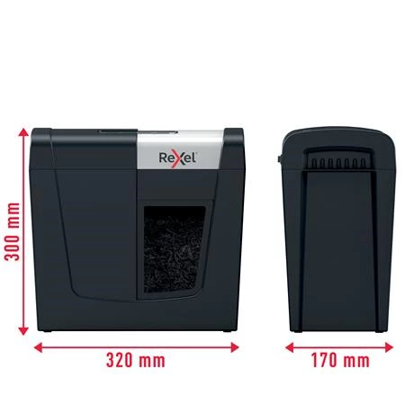 Iratmegsemmisítő, mikrokonfetti, 3 lap, REXEL, Secure MC3, biztonsági fokozat: P-5, 10 literes tartály
