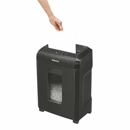 Iratmegsemmisítő, mikrokonfetti,  9 lap, FELLOWES Microshred 10M, biztonsági fokozat: P-5, 19 lieres tartály