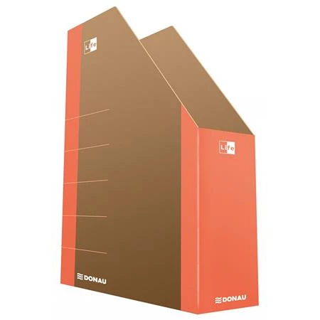 Iratpapucs DONAU Life karton, 80 mm, neon narancssárga