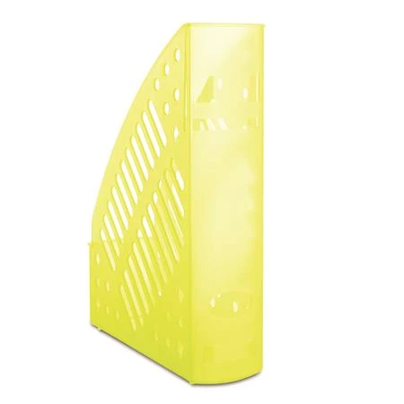 Iratpapucs DONAU műanyag, 70 mm, áttetsző sárga