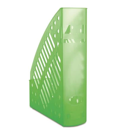 Iratpapucs DONAU műanyag, 70 mm, áttetsző zöld