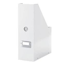 Iratpapucs LEITZ Click&Store PP/karton, 95 mm, lakkfényű, fehér