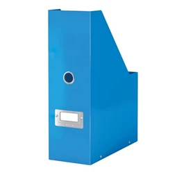 Iratpapucs LEITZ Click&Store PP/karton, 95 mm, lakkfényű, kék