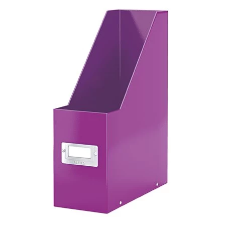Iratpapucs LEITZ Click&Store PP/karton, 95 mm, lakkfényű, lila