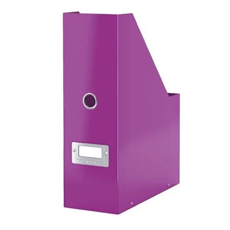 Iratpapucs LEITZ Click&Store PP/karton, 95 mm, lakkfényű, lila
