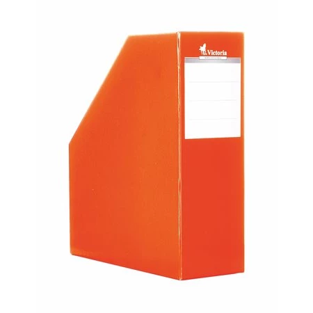 Iratpapucs VICTORIA karton, 90 mm, fix, egyszínű narancs