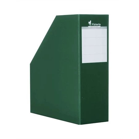 Iratpapucs VICTORIA karton, 90 mm, fix, egyszínű zöld