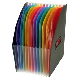 Iratpapucs VIQUEL Rainbow Class műanyag, 12 részes, fekete