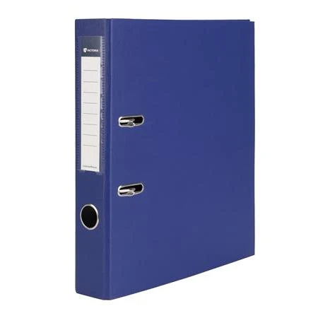 Iratrendező, 50 mm, A4, PP/karton, VICTORIA OFFICE Basic, tengerészkék
