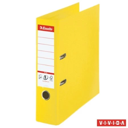 Iratrendező ESSELTE A/4 Standard Plus, Vivida 8cm, PP/PP, élvédő sínnel, sárga