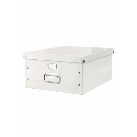 Irattároló doboz A/3 LEITZ Click&Store lakkfényű, fehér