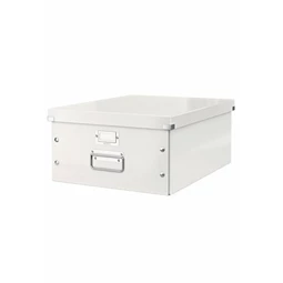 Irattároló doboz A/3 LEITZ Click&Store lakkfényű, fehér