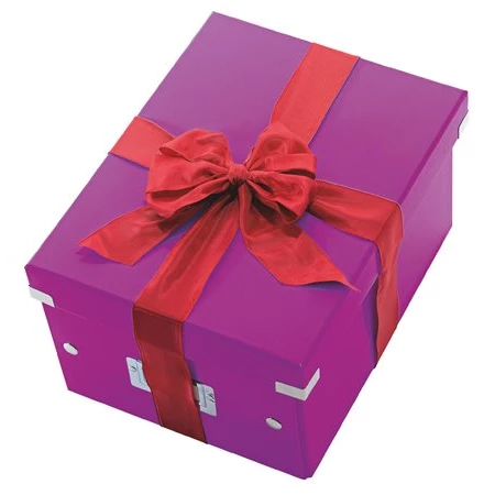 Irattároló doboz A/4 LEITZ Click&Store lakkfényű, lila