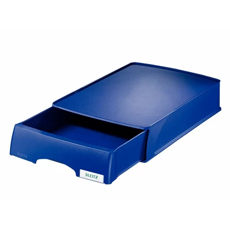 Irattároló doboz LEITZ Plus műanyag, 1 fiókos, kék