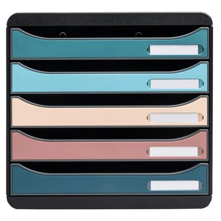 Irattároló, műanyag, 5 fiókos, EXACOMPTA  Big-Box Plus Skandi Iderama