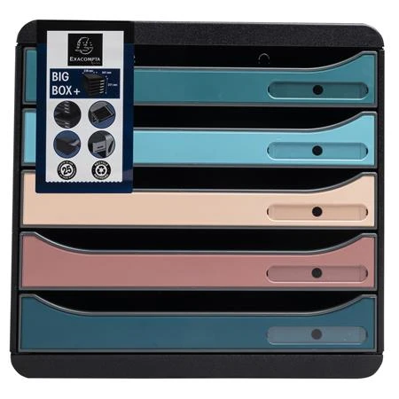 Irattároló, műanyag, 5 fiókos, EXACOMPTA  Big-Box Plus Skandi Iderama