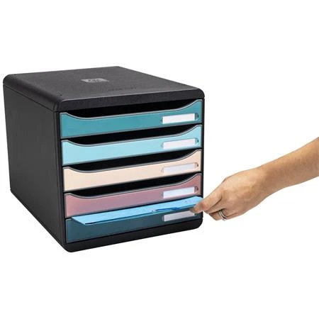 Irattároló, műanyag, 5 fiókos, EXACOMPTA  Big-Box Plus Skandi Iderama