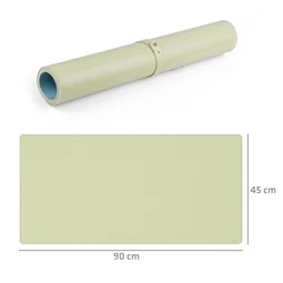 Íróasztal alátét SAX 45x90cm műbőr 2 oldalas világoskék/világoszöld