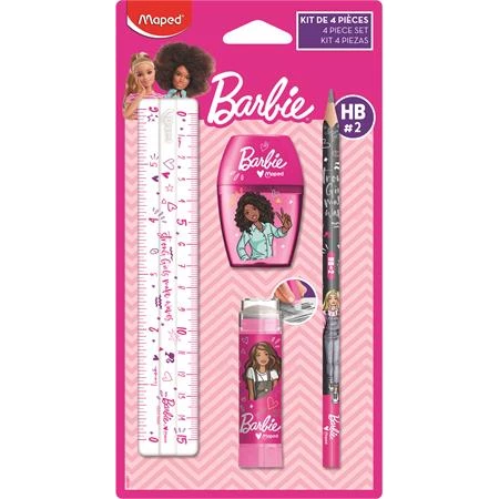 Írószer készlet  MAPED Barbie 4db-os