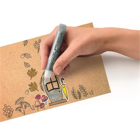 Írószer készlet, csillámos színező készlet, MAPED Color Peps, 31 darabos