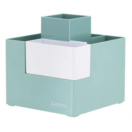 Írószertartó DELI 5+1 rekeszes, zöld