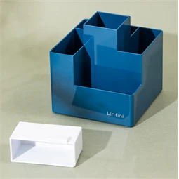 Írószertartó DELI 5+1 rekeszes, zöld