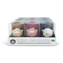 Írószertartó LEBEZ Bárány 3D 3 fajta szín vegyesen, 1db