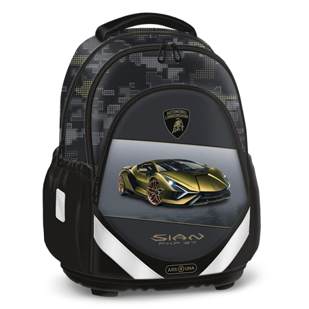 Iskolatáska ARS UNA anatómiai Lamborghini zöld