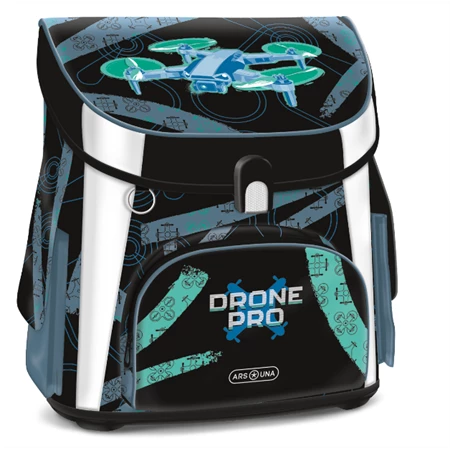 Iskolatáska ARS UNA anatómiai easy mágneszáras, Drone Pro