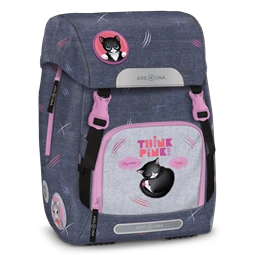 Iskolatáska ARS UNA easy-pack Think-Pink szürke