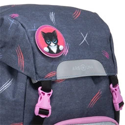 Iskolatáska ARS UNA easy-pack Think-Pink szürke