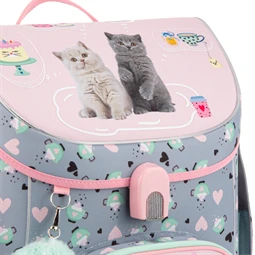 Iskolatáska ARS UNA kompakt easy mágneszáras, Cute Animals - Tea Party