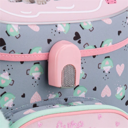 Iskolatáska ARS UNA kompakt easy mágneszáras, Cute Animals - Tea Party