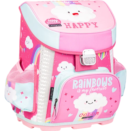 Iskolatáska LIZZYSULI ergonomikus Prémium LOLLIPOP RAINBOW