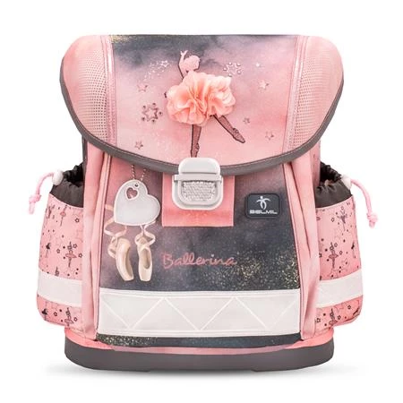 Iskolatáska ergonómikus BELMIL Classy Ballerina Black Pink 36x32x19 cm