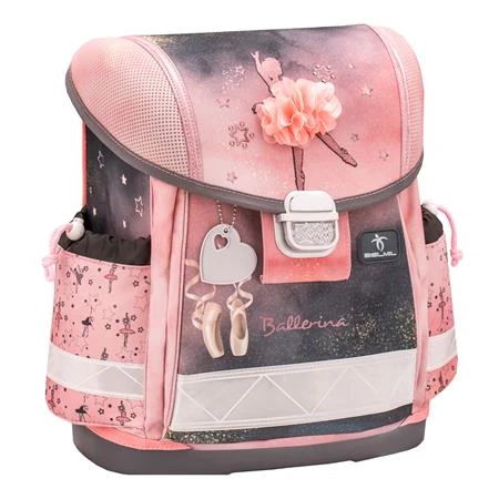 Iskolatáska ergonómikus BELMIL Classy Ballerina Black Pink 36x32x19 cm