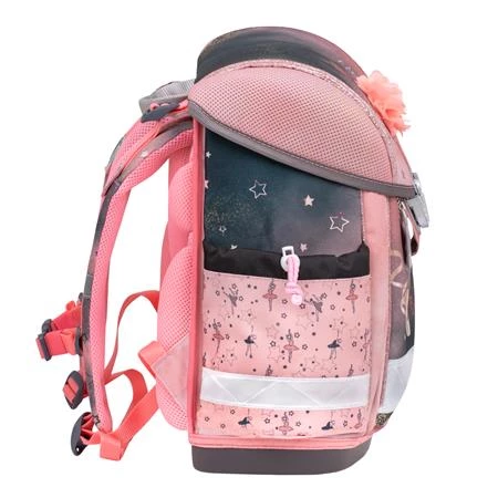 Iskolatáska ergonómikus BELMIL Classy Ballerina Black Pink 36x32x19 cm